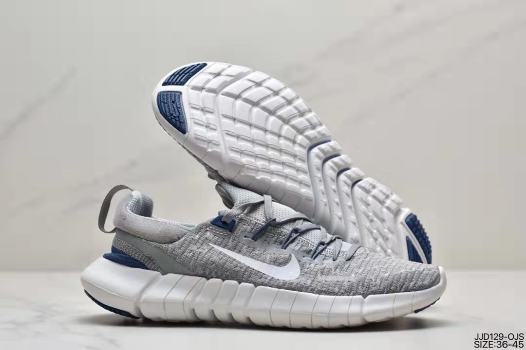 2021 Nike Free RN Flyknit 2018 Grey Blue White